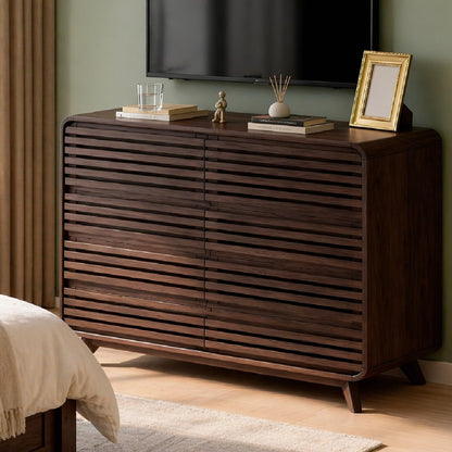 Dresser for Bedroom,8 Drawers Chests of Drawers, Pre-Installed Wooden Large Drawer Organizer for Bedroom Hallway