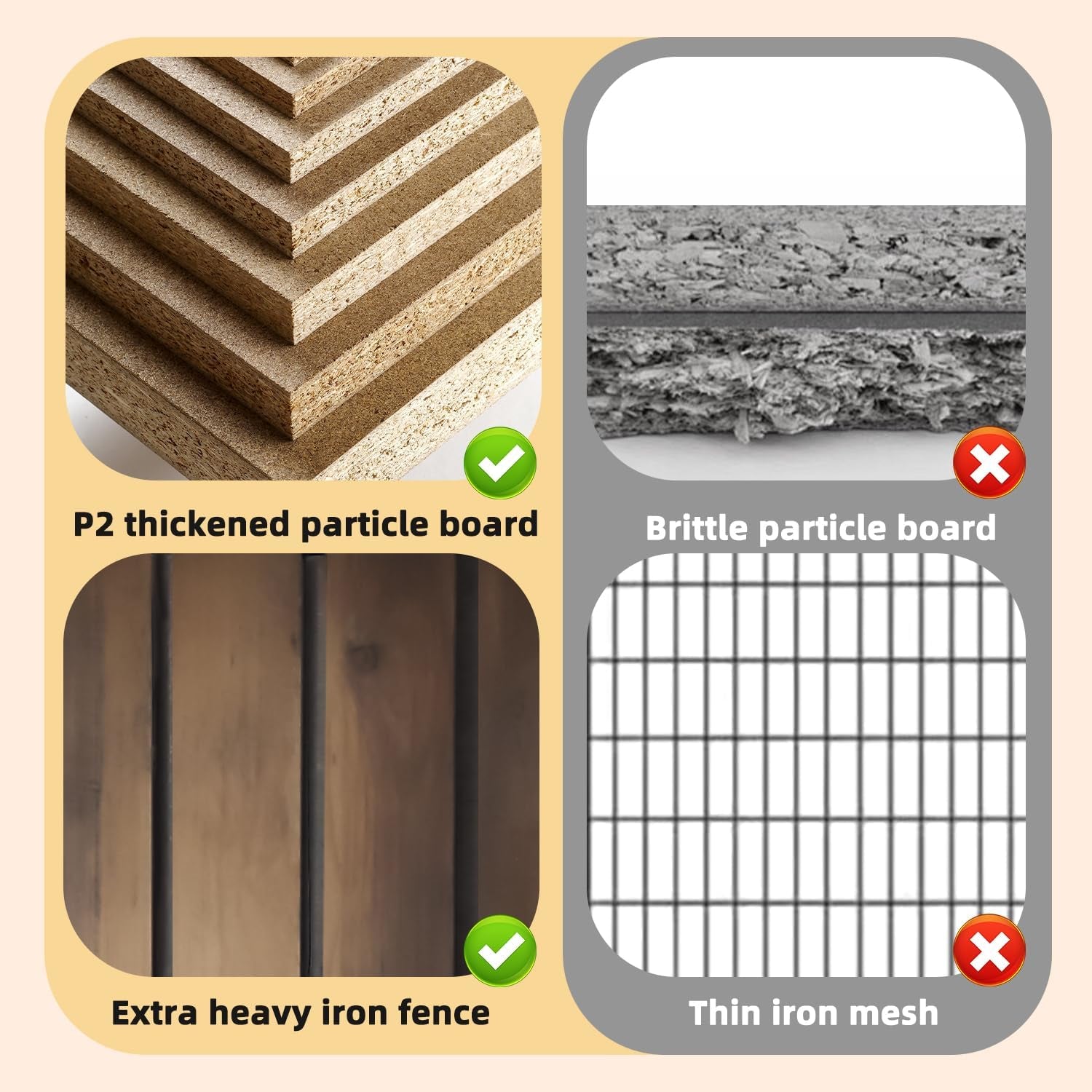 Dog Crate Furniture, Heavy Duty Dog Kennel Furniture for Medium Dogs, Wooden Double Dog Kennel Furniture with 2 Storage Drawers, Tv Stand Dog Cage with Power Outlet (White, 71”)