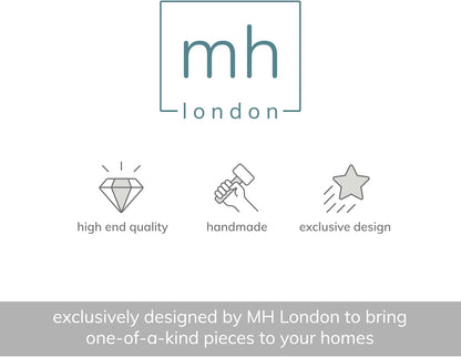 Lydia round Small End Table & Side Table Solid Wood, Walnut Top with Black Metal Legs, Nightstand, 15.75"X15.75"X18"