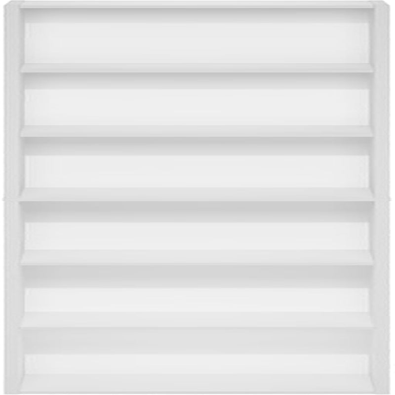 LUDER Book Shelf, 6-Tier Tall Modern Bookshelf, Bookcase with Open Shelves, 9.3 X 12 X 71, for Living Room, Bedroom, Home Office, White