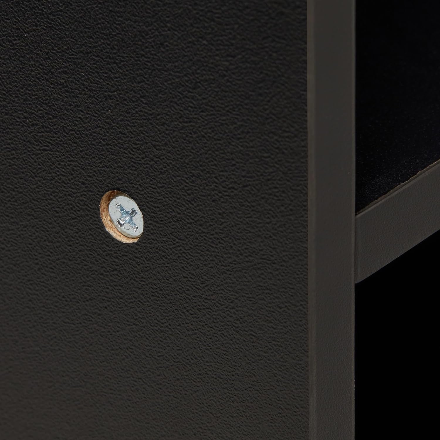 3-Cube Bookcase Compatible with Fabric Storage Cube Organizers, Black