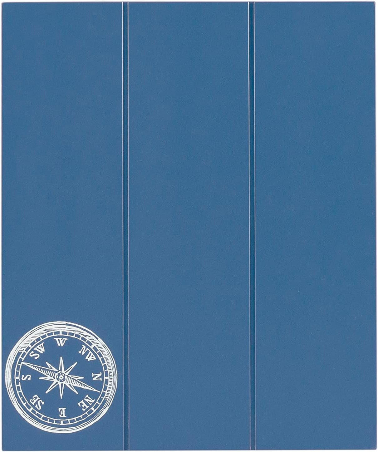 SAMM Navy Trey Table Set with Compass Accent Includes Four Trey Tables and Stand