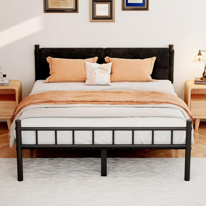Metal Bed Frame, 14Inch Full Bed Frame with Headboard