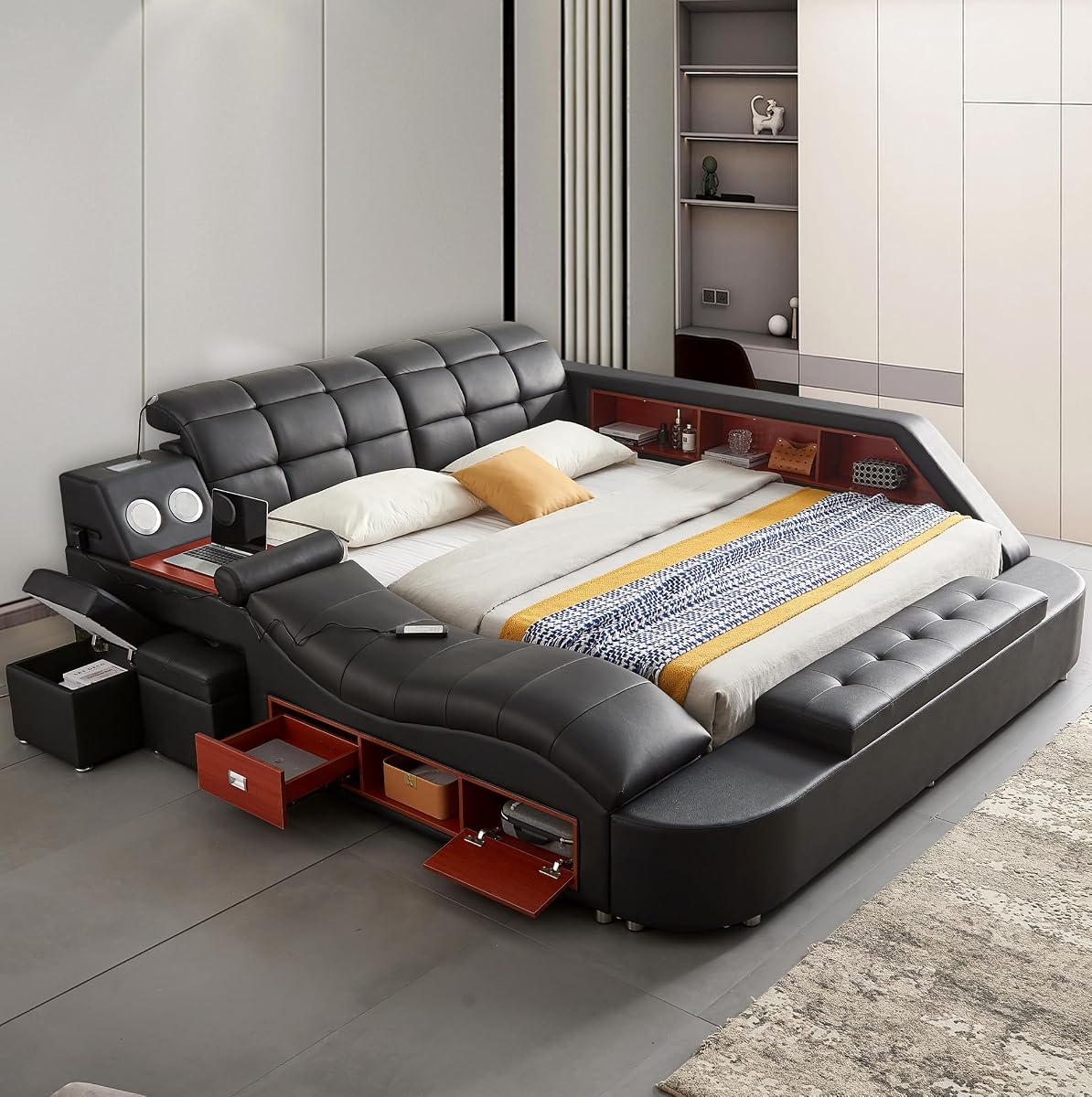 Multifunction Smart King Bed Frame