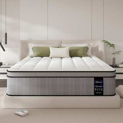 California King Mattress, 14 Inch Luxury Hybrid Cal King Mattress