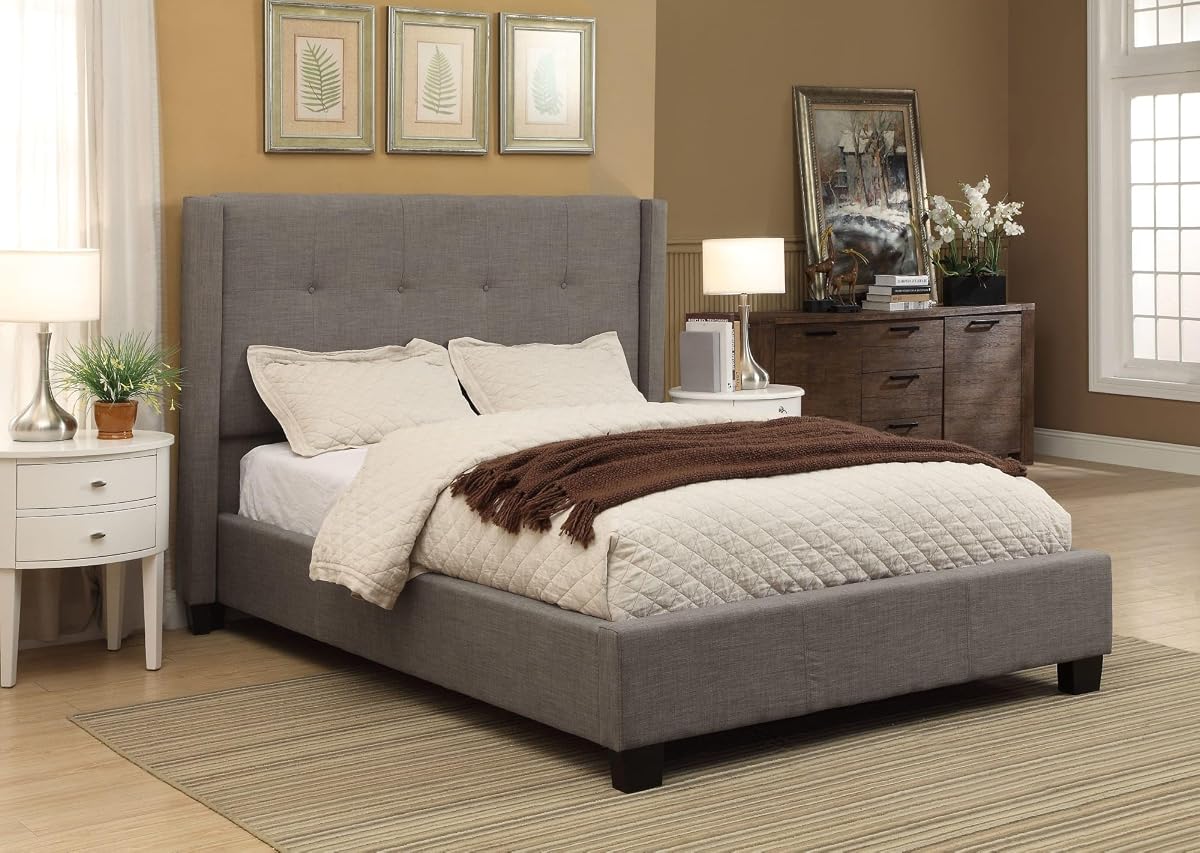 Solid Wood Footboard-Storage Bed, King, Madeleine - Dolphin Linen