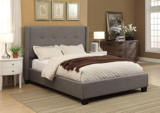 Solid Wood Footboard-Storage Bed, King, Madeleine - Dolphin Linen