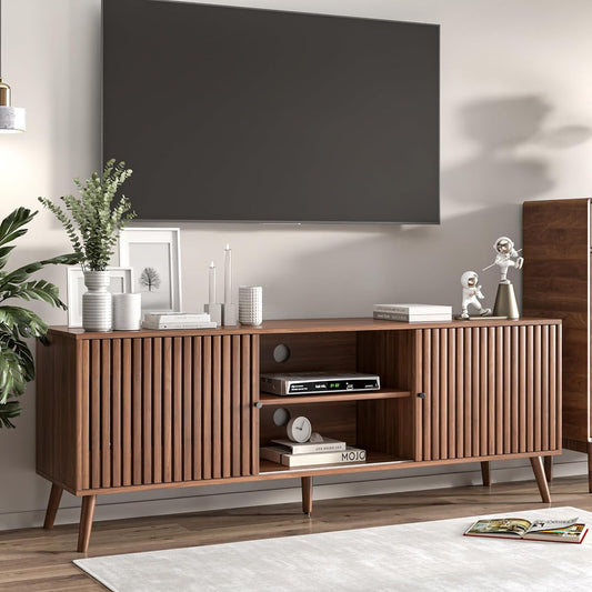Mid Century Modern TV Stand for Televisions up to 70 Inches