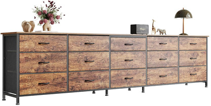 86.6 Inch Long Dresser for Bedroom, TV Stand for 65, 75, 85 Inch TV