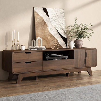 63" TV Stand, Mid Century Modern TV Stands for TVs up to 70 inch