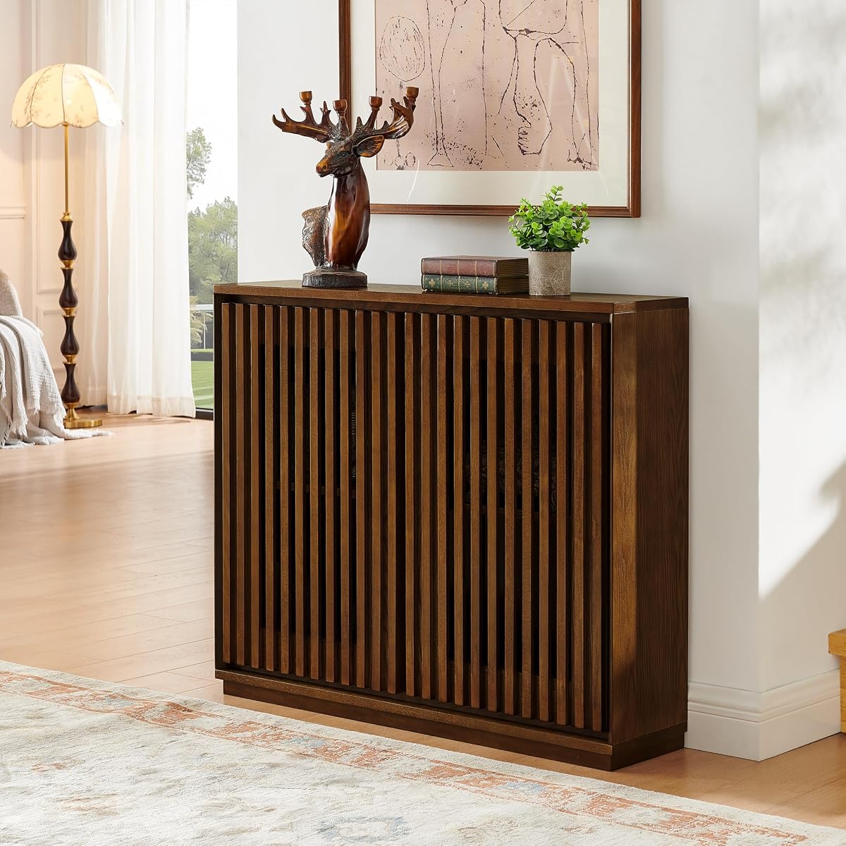 39" Mid Century Modern Sideboard Cabinet, Buffet Cabinet w/Storage