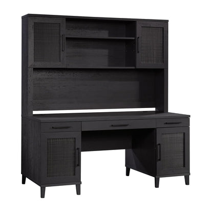Tiffin Line Commercial Office Hutch, in Raven Oak Finish