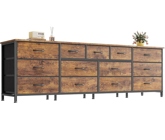 70 Inch Long Dresser for Bedroom, TV Stand for 65, 75, 80 Inch TV