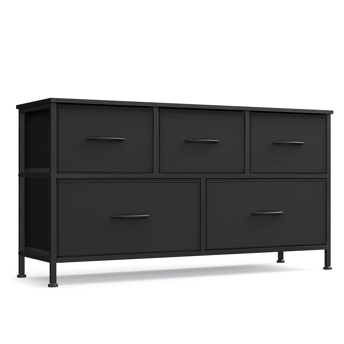 Dresser for Bedroom, Wide Dresser with 5 Fabric Drawers