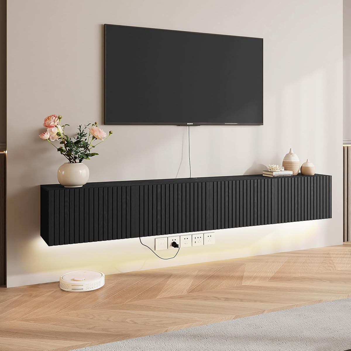 Floating TV Stand Wall Mounted