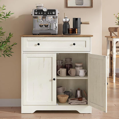 Buffet Cabinet, Sideboard, 2 Doors, 28.4 x 15.8 x 31.5 Inches