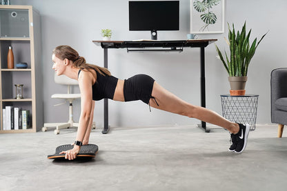 Standing Desk Mat Balance Board, anti Fatigue Mat Standing Desk Office, Wobble Board with Ergonomic Design, Obsidian Black