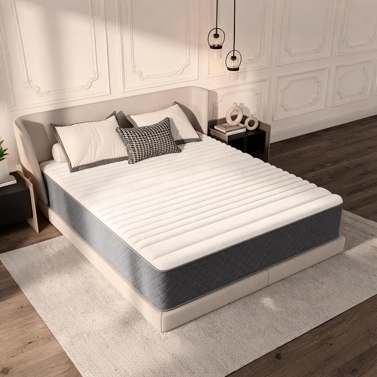 Twin Size Mattress, Hybrid Twin Mattress 12 Inch Medium Firm