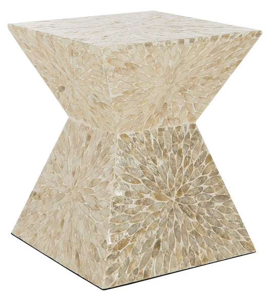 Safavieh Home Collection Calypso Multi Beige Sunburst Mosaic Stool