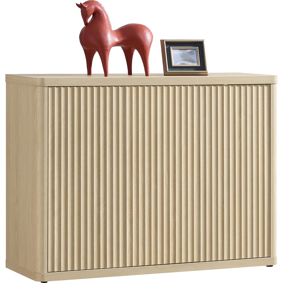 Buffet Cabinet with Storage Accent Sideboard with 3 Doors Modern 46.6" Wide