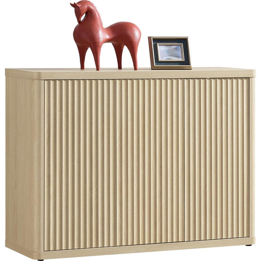 Buffet Cabinet with Storage Accent Sideboard with 3 Doors Modern 46.6" Wide