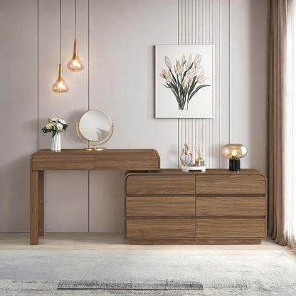 Tessa Modern Makeup Vanity Desk with 8 Drawers