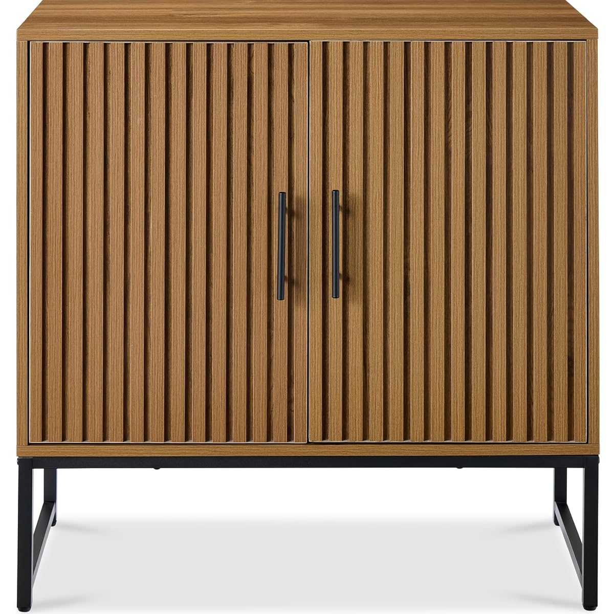 Best Choice Products Slatted Sideboard Buffet Cabinet, Entryway Table, Accent Storage Cabinet, Console Table for Hallway, Living Room, Dining Room – Brown
