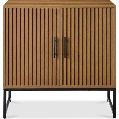 Best Choice Products Slatted Sideboard Buffet Cabinet, Entryway Table, Accent Storage Cabinet, Console Table for Hallway, Living Room, Dining Room – Brown