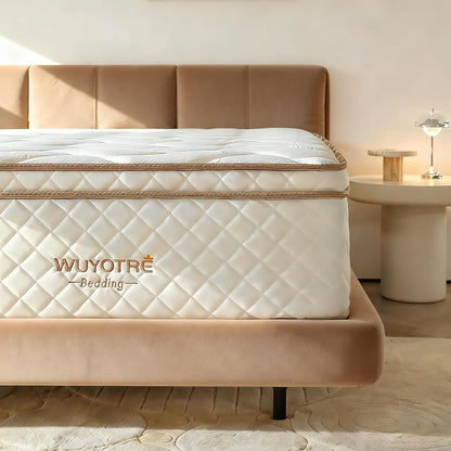 Queen Size Mattress, 10 Inch Hybrid Pocket Spring Mattress in a Box