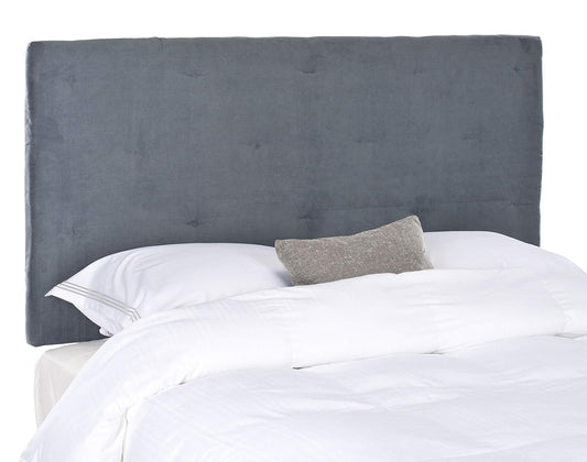 Safavieh Martin Grey Velvet Upholstered Tufted Headboard