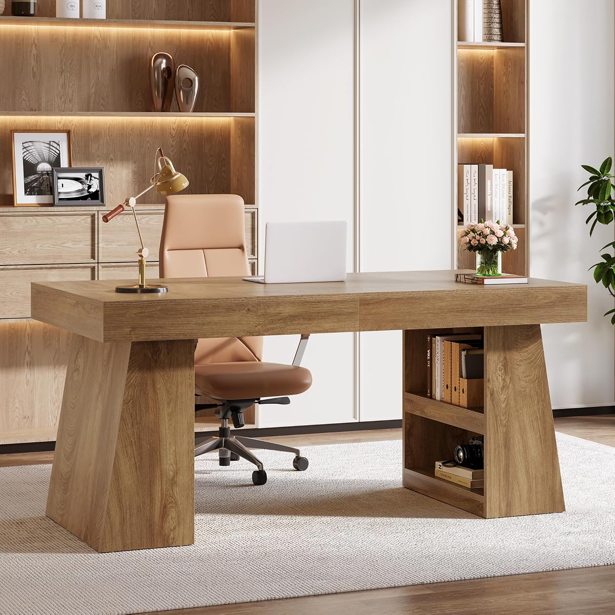 55-Inch Executive Desk with Drawer
