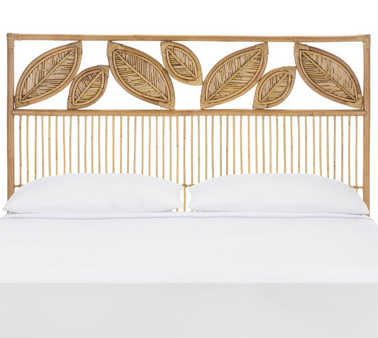 SAFAVIEH Furniture, Lusine Queen Headboard, Honey Brown Wash