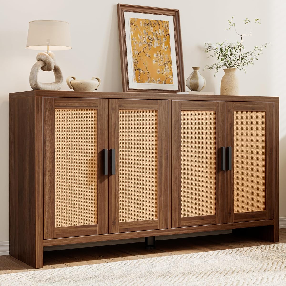 Rattan Buffet Cabinet with Storage