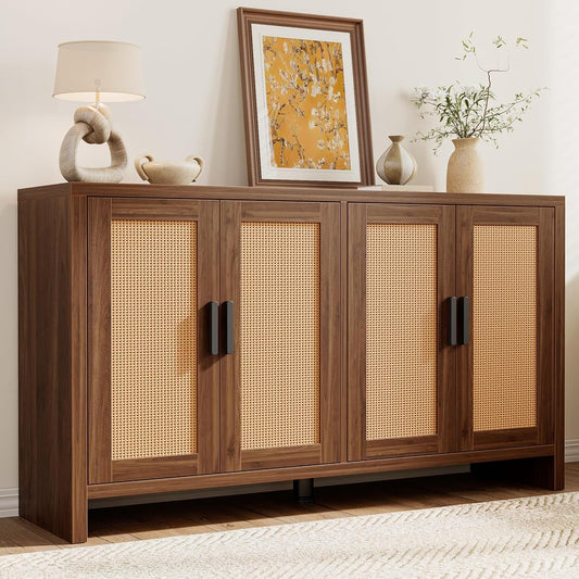 Rattan Buffet Cabinet with Storage