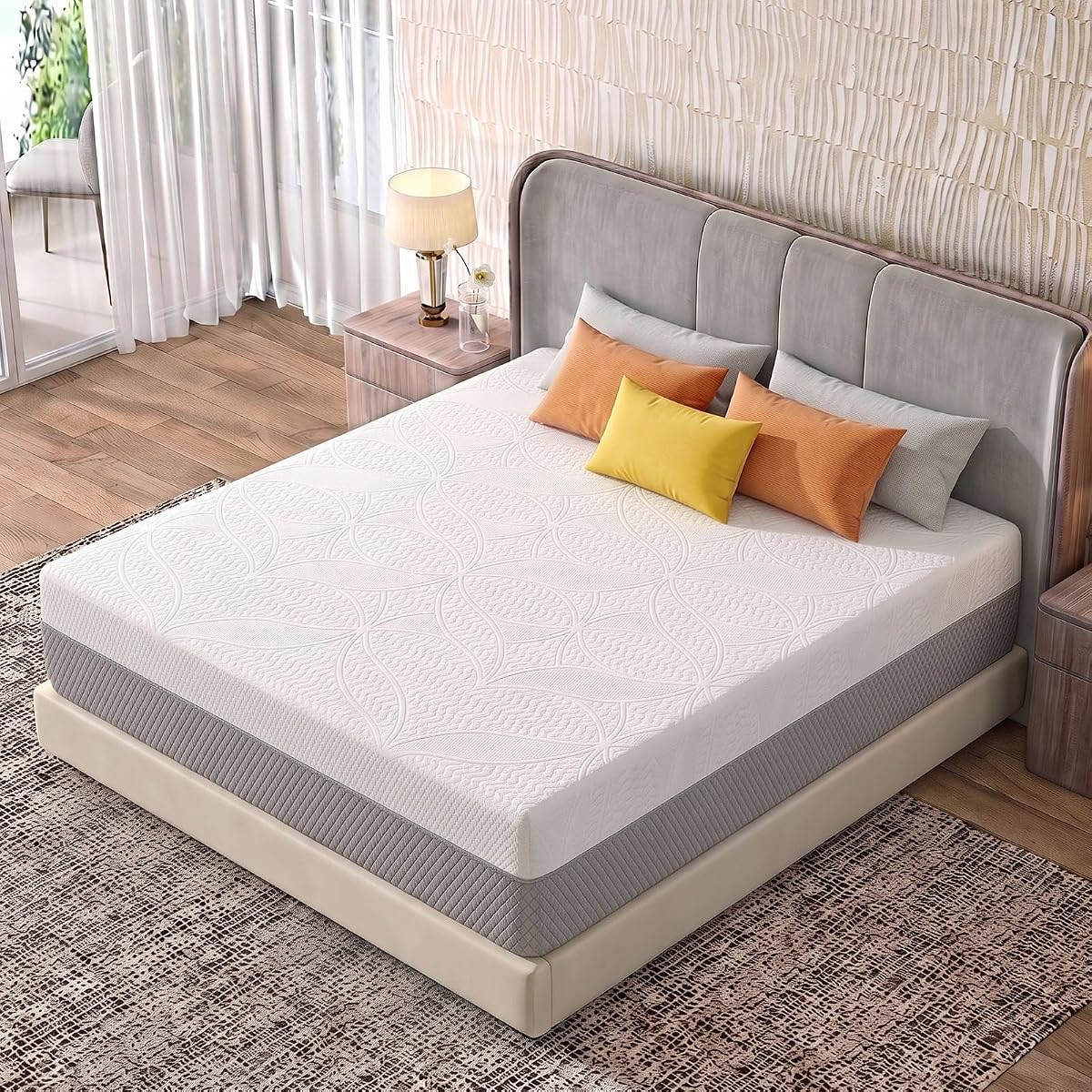 10 Inch Queen Size Mattress, Japanese-made Memory Foam Mattress in a Box