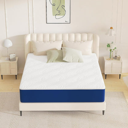 Queen Mattress 12 Inch, Queen Cooling Gel Memory Foam Mattress