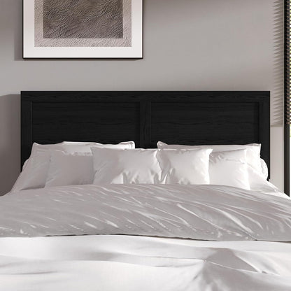 Queen Headboard, Wood Grain Panel Design, Adjustable Height, Easy Assembly