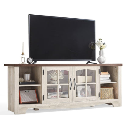 Farmhouse TV Stand for 65 Inch TV
