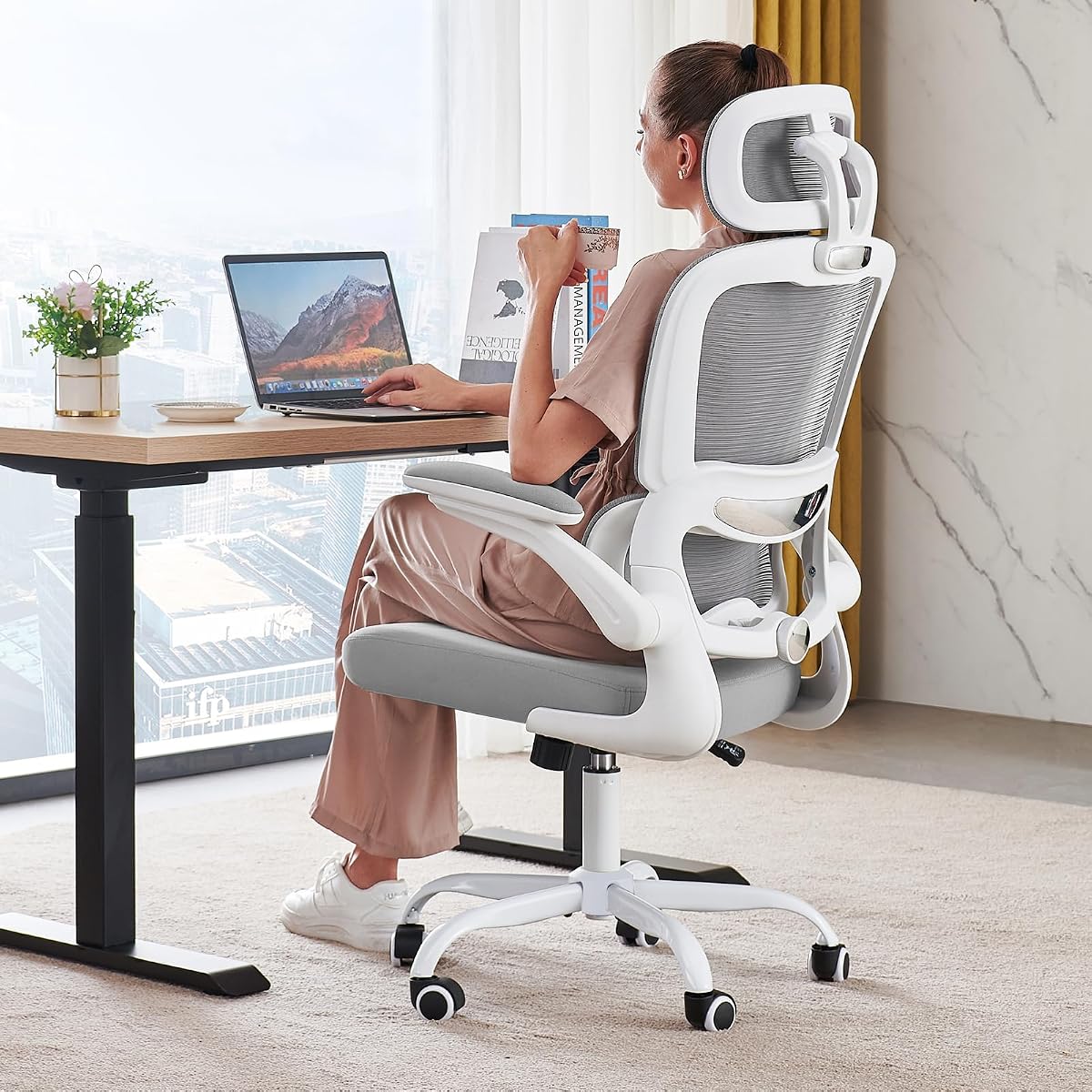 Office Chair Ergonomic Desk Chair - Gaming Chair with Lumbar Support