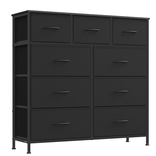 SONGMICS Dresser for Bedroom, Wide Dresser with 9 Fabric Drawers