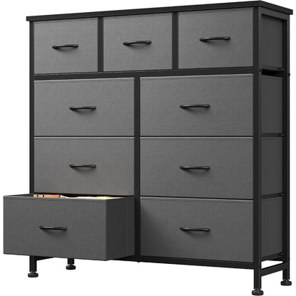 9 Drawer Dresser for Bedroom, Storage Organizer Chest of Drawers