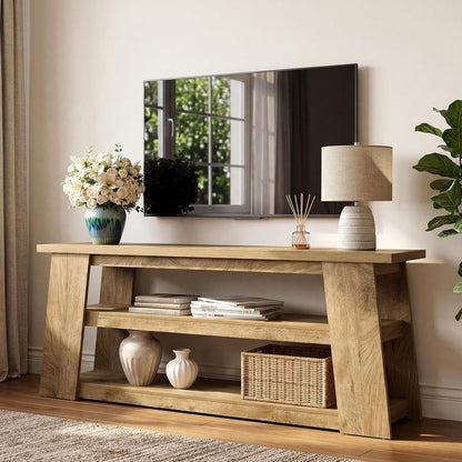 TV Stand with Storage for 65 Inch TV, Entertainment Center with Shelves