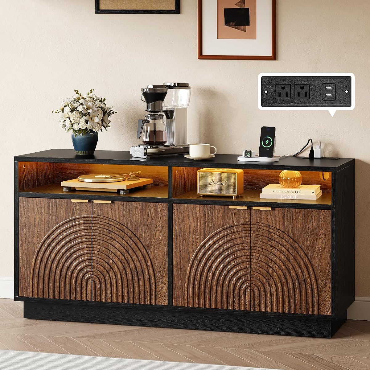 Modern Sideboard Buffet Cabinet with Storage