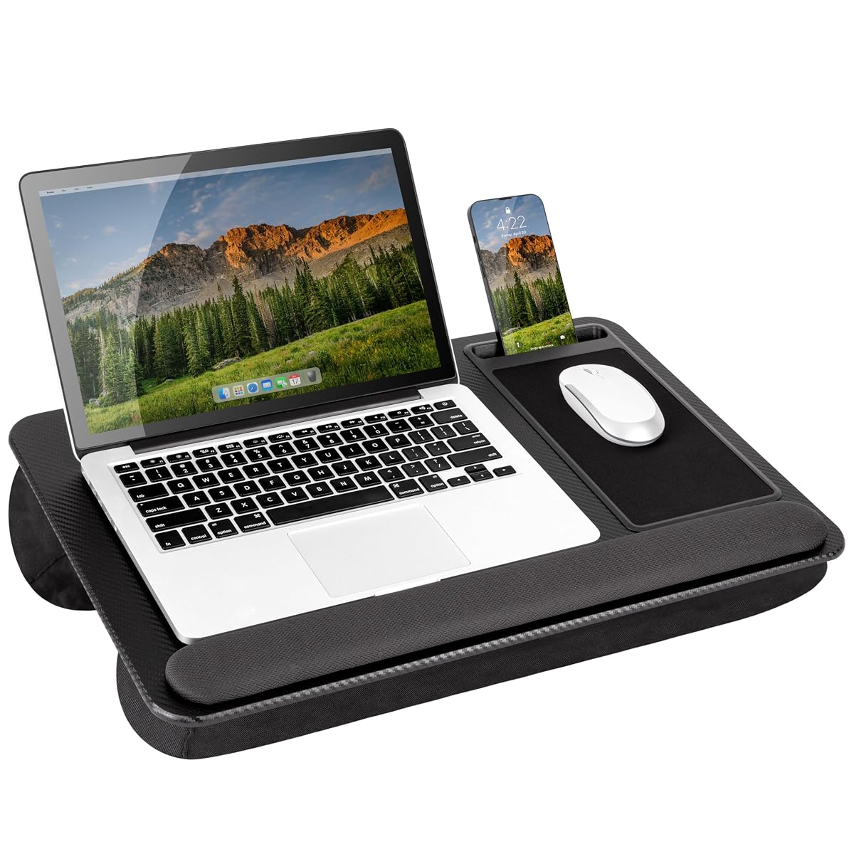 Home Office Pro Lap Desk - Black Carbon, Fits 15.6” Laptops