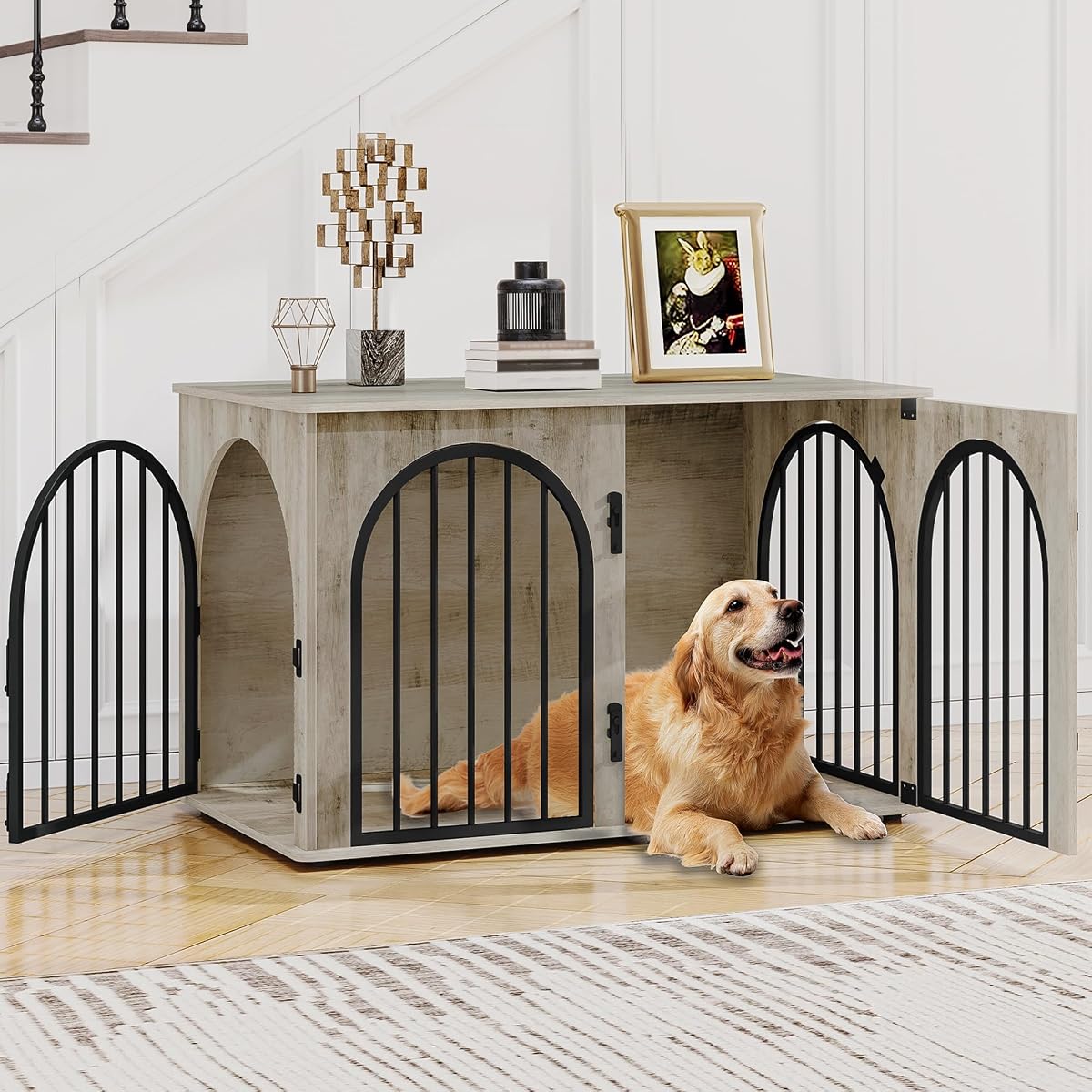 39.4'' Dog Crate Furniture,Dog Kennel Indoor for Medium/Large Dogs