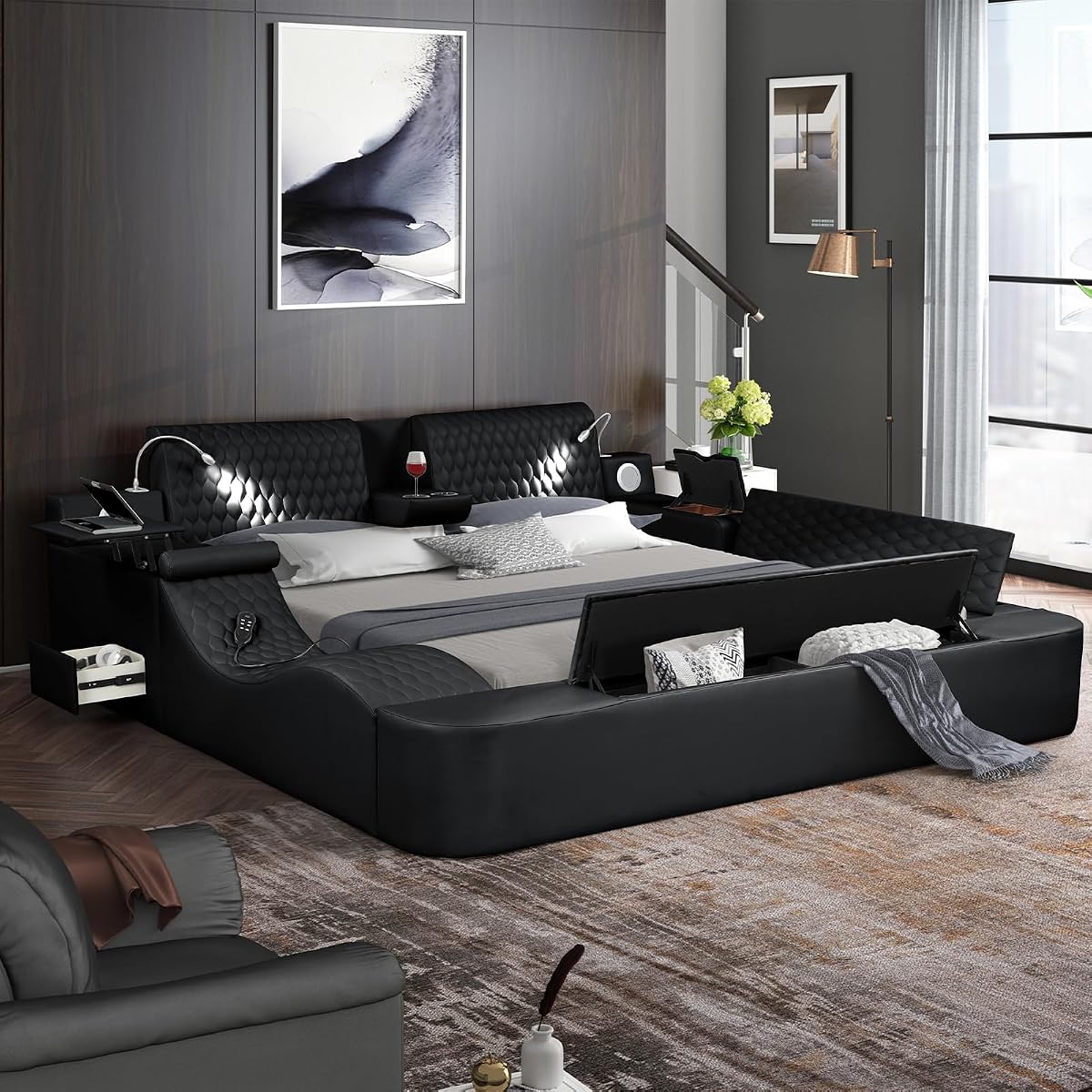 Smart Bed with Massage Recliner Chair