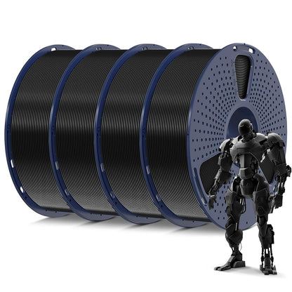 PLA 3D Printer Filament, Black, 4KG