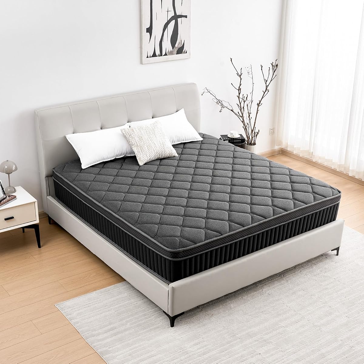 Queen Mattress, 12 Inch Hybrid Queen Size Mattress in a Box