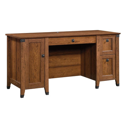 Carson Forge Rustic Vintage Computer Desk with Drawers Storage