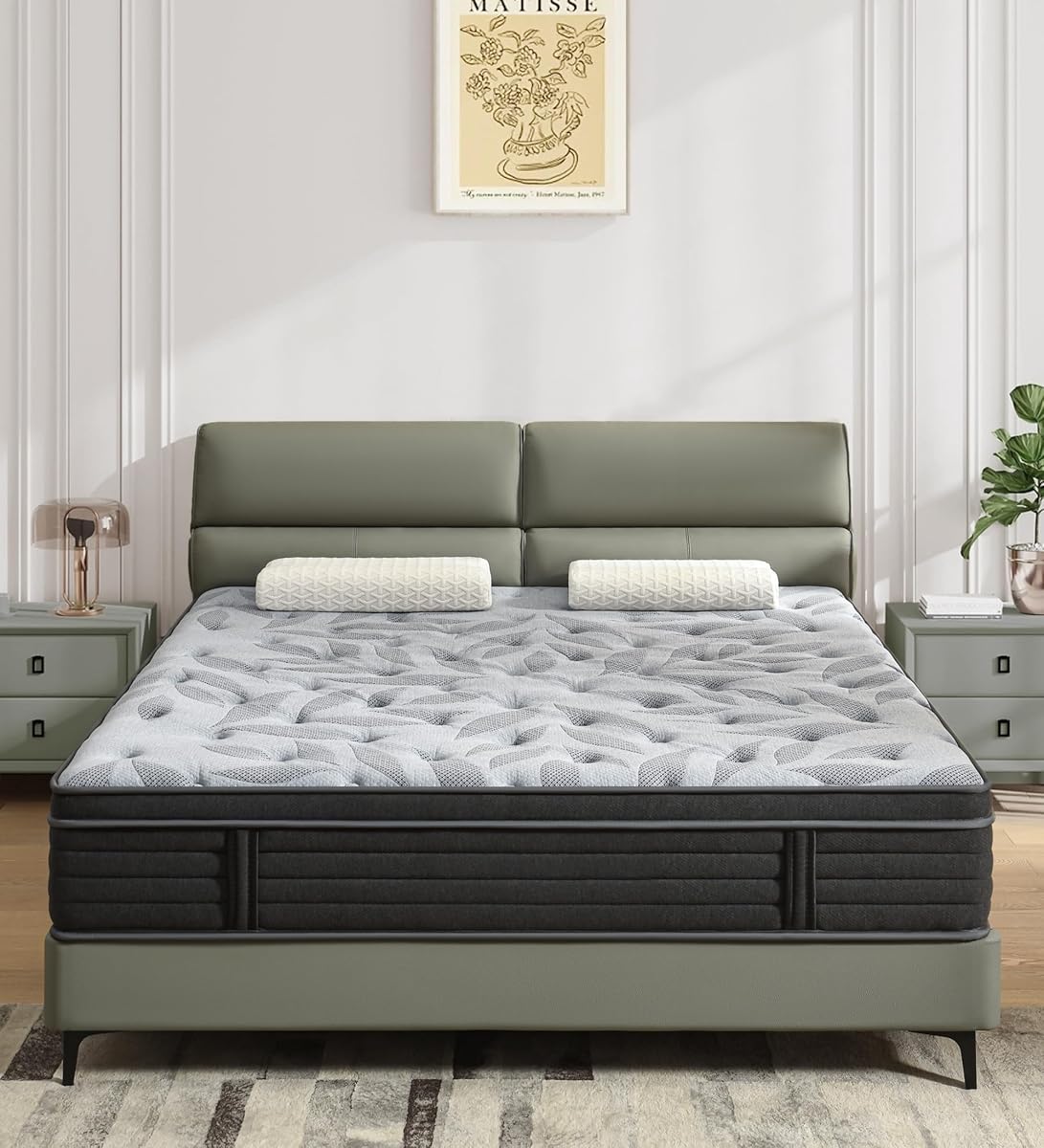12 Inch Full Mattress, Medium Firm Hybrid Mattress in a Box